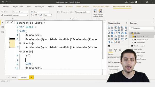 Variáveis em DAX no Power BI (Passo a Passo e Aplicação) смотреть онлайн