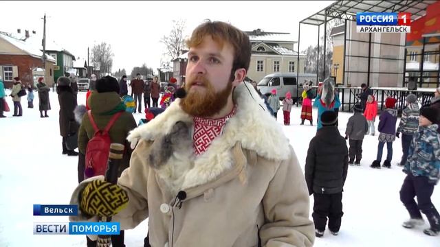 Рождественские колядки прозвучали в Вельске смотреть онлайн