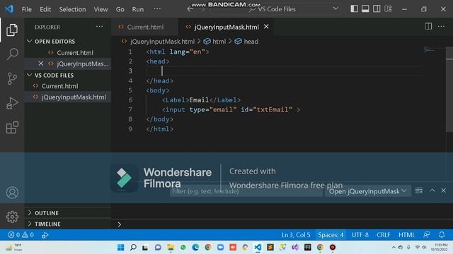 jQuery InputMask | Email Validation for beginners | Simple Steps | Hindi / Urdu | bits смотреть онлайн