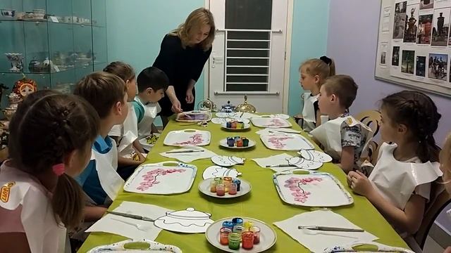 Рисование ЭБРУ. Мастер - класс в детском саду. смотреть онлайн