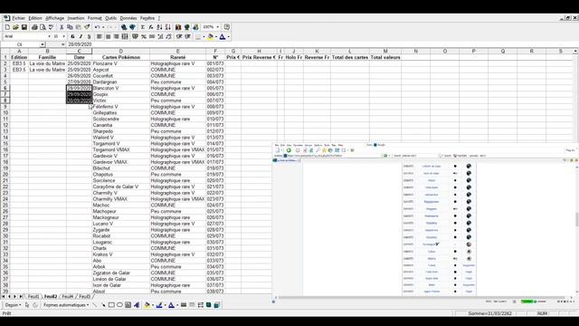 Comment créer sur excel une liste de cartes pokemon ? Explications, créations, formules, tableaux ! смотреть онлайн