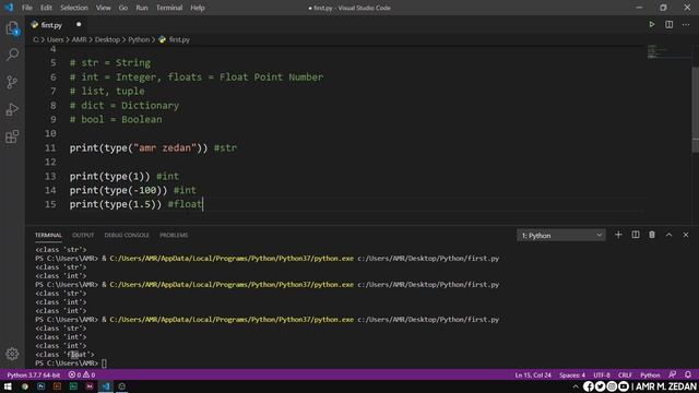 [ تعلم Python ] درس #05 - نظرة عامة عن أنواع البيانات في لغة البايثون | Data Types смотреть онлайн
