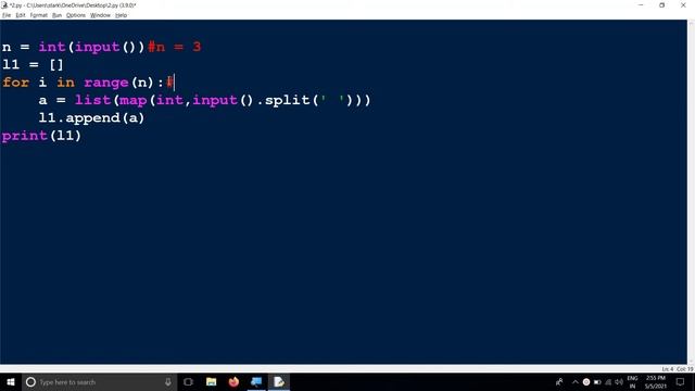 Write a program to print Nested List | Python смотреть онлайн