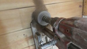 Практика №7.2. Дымоход в деревянной стене. Диаметр 120 мм. HILTI DD 100.