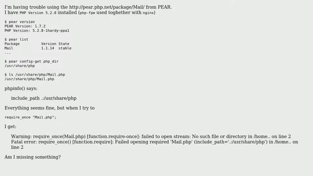 DevOps & SysAdmins: PEAR Mail problem on Ubuntu (3 Solutions!!) смотреть онлайн