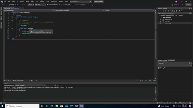 WinForms in Visual Studio 2022 (Windows Forms Getting Started) смотреть онлайн
