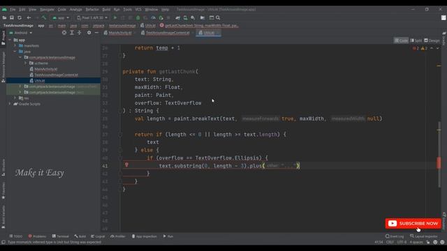 How to Implement Text Around Image in Jetpack Compose | Android | Kotlin | Make it Easy смотреть онлайн