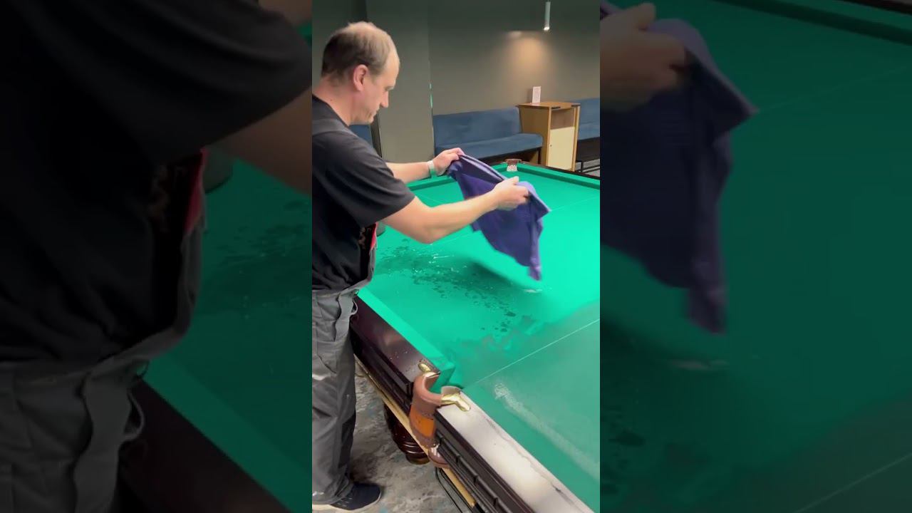 Как ухаживают за столами в клубе PLAY POOL #shot смотреть онлайн