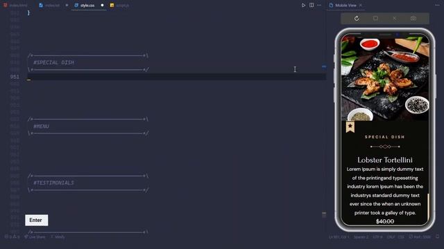 How to Make a Restaurant Website Using HTML CSS JavaScript смотреть онлайн