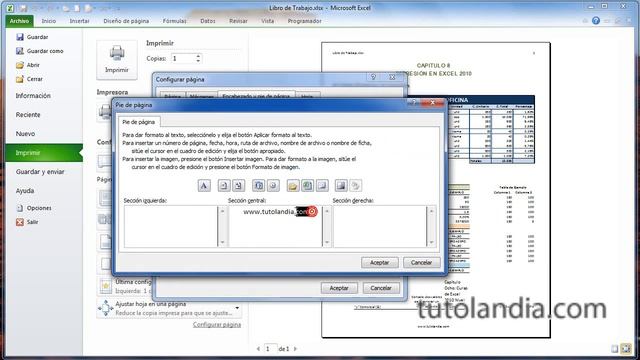 Excel 2010 Basico: 8.3 Encabezado y Pie de Pagina смотреть онлайн