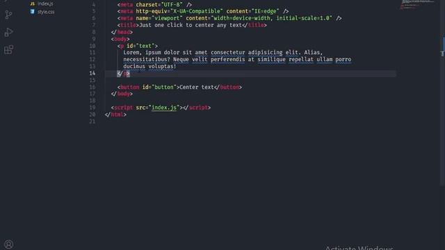 Click A Button To Align Text Center | Javascript Event Listener | webtechbyrahi смотреть онлайн