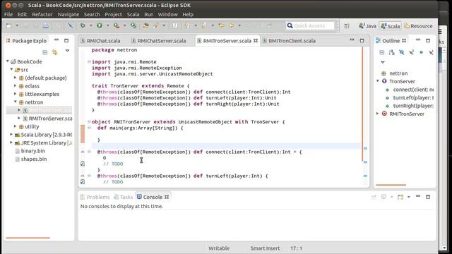 RMI Networked Game Example 1 (using Scala) смотреть онлайн