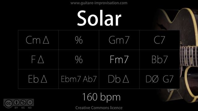 Solar (Jazz/Swing feel) 160 bpm : Backing Track смотреть онлайн