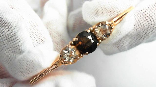 Victorian (circa 1920) Bar Pin - 14k and Citrine Topaz смотреть онлайн