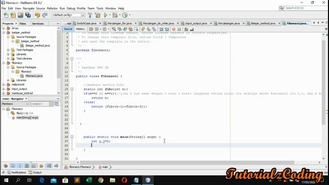 Cara Membuat Deret Fibonacci di Java Netbeans terbaru смотреть онлайн