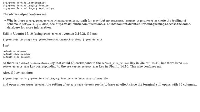 Ubuntu: How to change gnome-terminal profile preferences using dconf or gsettings? смотреть онлайн