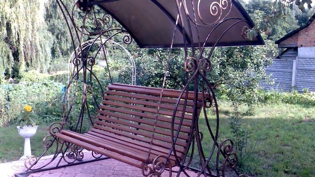 Качели 10 Для сада кованые качели в Днепропетровске, ковка в Днепре смотреть онлайн