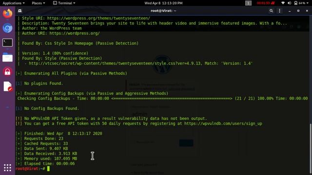 pentestblog || How to Hack wordpress website using wpscan tool смотреть онлайн