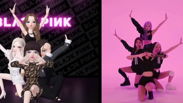 BLACKPINK - How you like that ZEPETO vs ORIGINAL Dance cover смотреть онлайн
