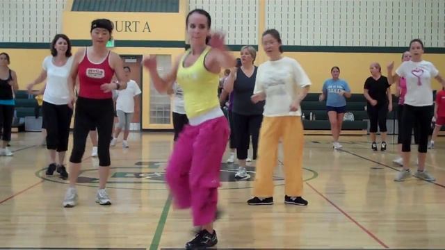 Zumba Fitness with Traci - Represent - salsa/reggaeton смотреть онлайн