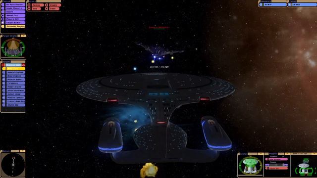 RBG Galaxy Refit VS Dominion Battleship Big Battle Star Trek Ship Battle Bridge Commander смотреть онлайн