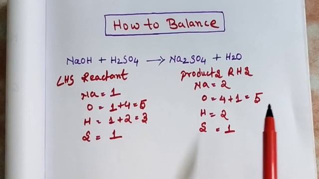 How to balance NaOH + H2SO4= Na2SO4 + H2O смотреть онлайн