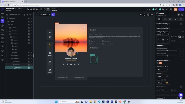 Responsive Personal Portfolio Website Using FlutterFlow | How To Make A Portfolio Website смотреть онлайн