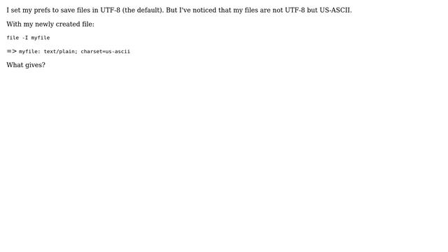 Apple: TextMate not saving files in UTF-8 смотреть онлайн
