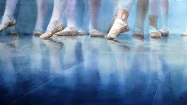 Watercolor Ballet Paintings Slide Show - Artist Anna Ivanova - Russia - Part 2 смотреть онлайн