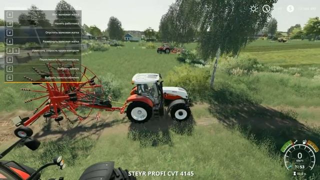 Farming Simulator 19. Как косить траву, делать сено и кормить коров. смотреть онлайн