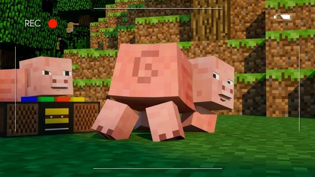 Twerking Pig Minecraft Animation смотреть онлайн