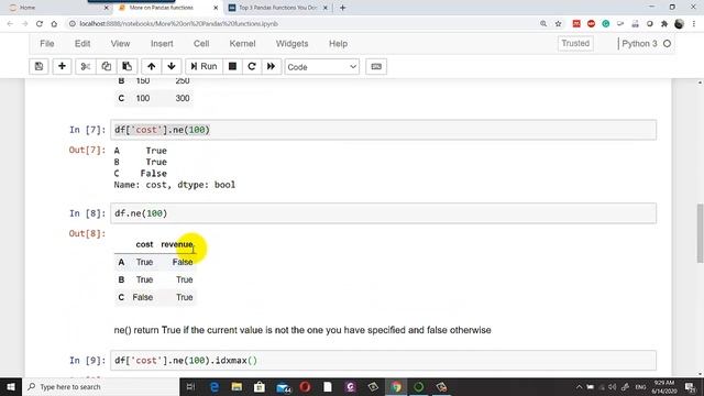 Pandas important 3 functions смотреть онлайн