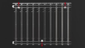 Монтаж радиатора отопления с применением настенных кронштейнов RIFAR
