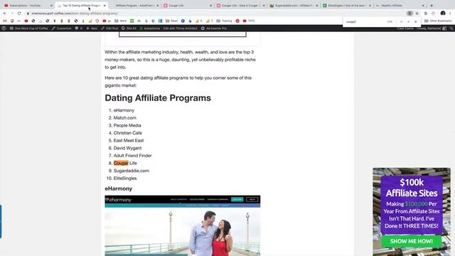 Top 4 Dating Affiliate Programs