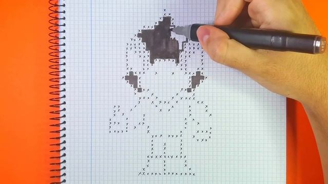Como hacer a CROW de BRAWL STARS | Pixel Art смотреть онлайн