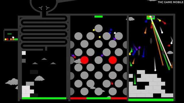 Break The Wall Marble Race 7 Color in Algodoo - Thc Game Mobile смотреть онлайн