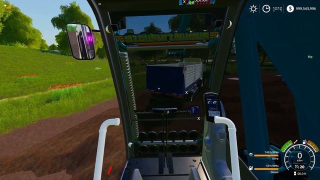 ขับสิบล้อขนดินถมข้ามคลอง!! - Farming simulator 19 смотреть онлайн