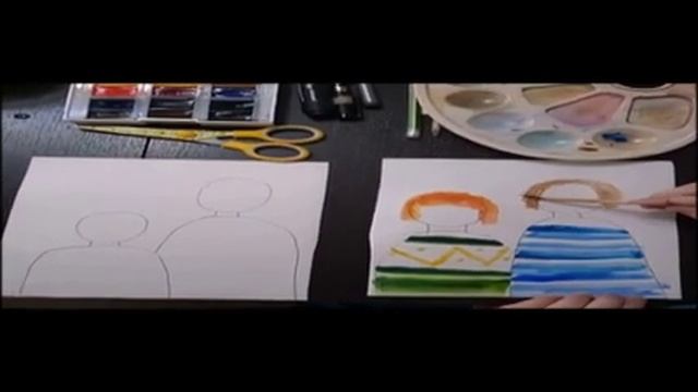 Видеоурок аппликация "Моя семья" смотреть онлайн