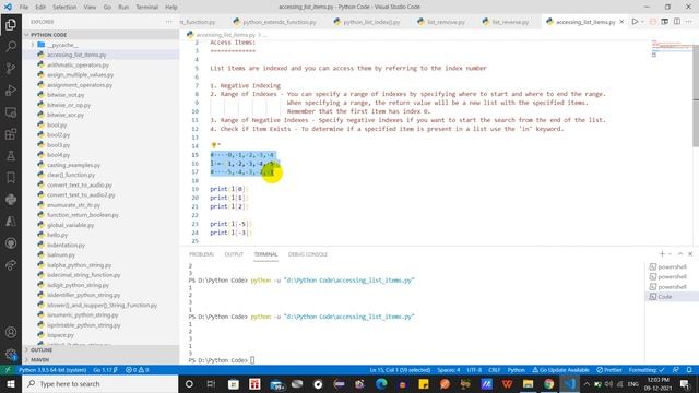 Accessing Python List Items() #102 #lingarajtechhub смотреть онлайн