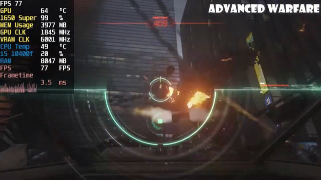 Call Of Duty: Advanced Warfare - Colorful GTX 1650 Super 4gb + i5 10400f - Gameplay Benchmark 1080 смотреть онлайн