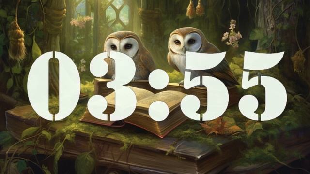 8 Minute Timer Owls Reading Books смотреть онлайн