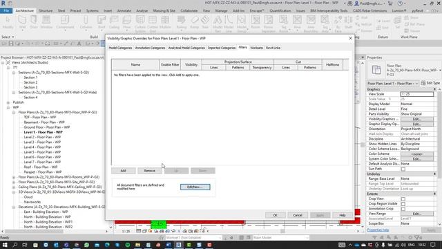 Revit 2022 Use Filters to Manage Working Sections смотреть онлайн