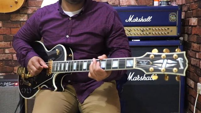 GIBSON 1995 LP CUSTOM BIGSBY BLACK BEAUTY USA