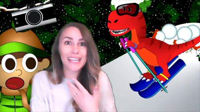 Winter Dino Hunt: Speech Therapy Activity (for green screen, screen share, tablet & SMART Board) смотреть онлайн