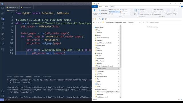 How To Merge and Split PDF Files Using Python (Python Automation Tutorial For Beginners) смотреть онлайн