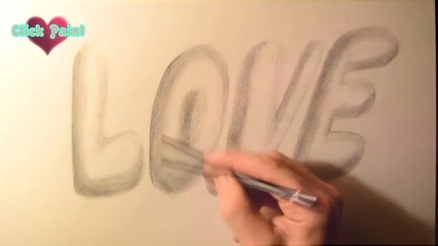 Простое 3D графити ЛЮБОВЬ How to draw LOVE in 3D graffiti смотреть онлайн