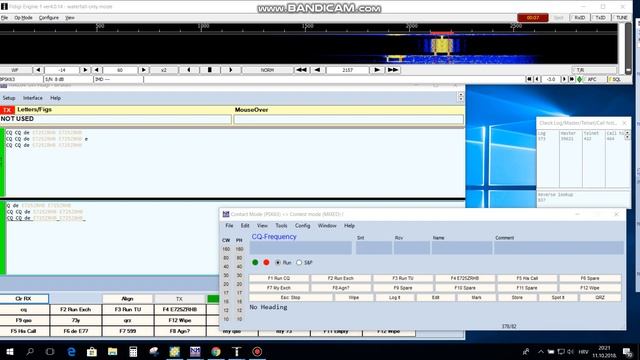 E79Q/E725ZRHB PSK63 run with FLDIGI on N1MM filtered trough cw filters on TS-480 смотреть онлайн