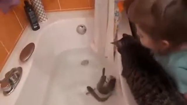 Рыбалка.поймала рыбу детской удочкой смотреть онлайн