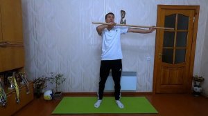 Упражнения с гимнастической палкой при остеохондрозе шейного и грудного отделов позвоночника