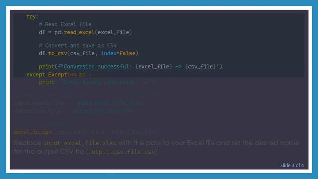 Converting Excel to CSV Using Python смотреть онлайн